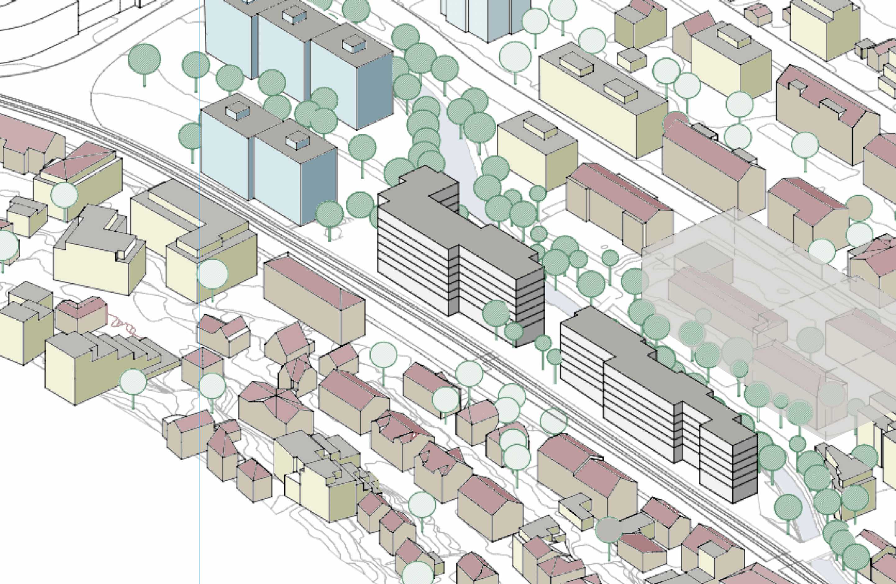 Quartierplan Spiesshoefli Isometrie
