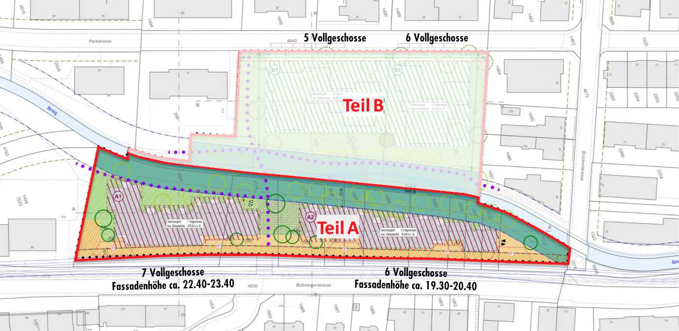 Quartierplan Spiesshoefli Teile A und B