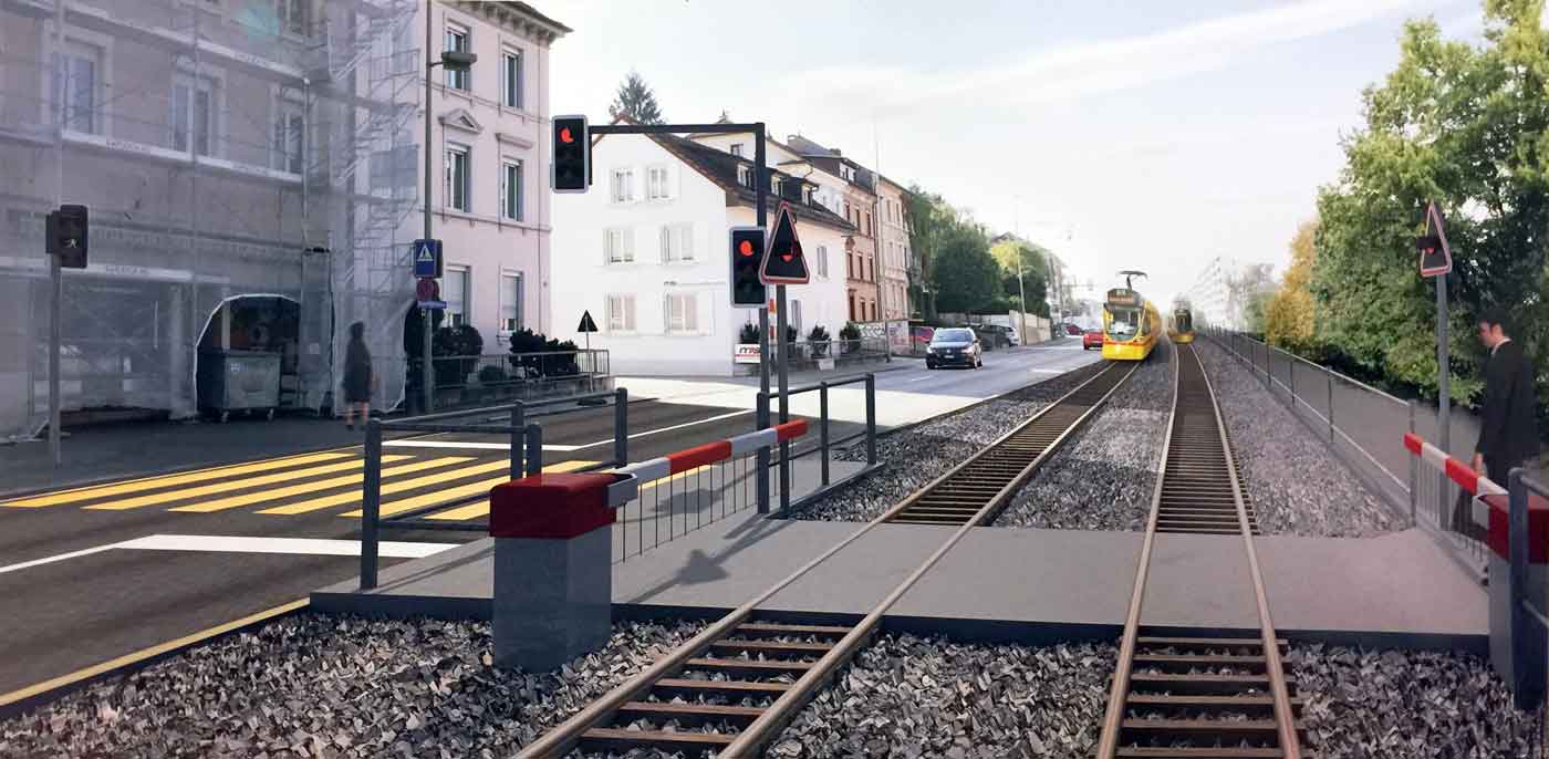 Gleiskörper mit Schotter