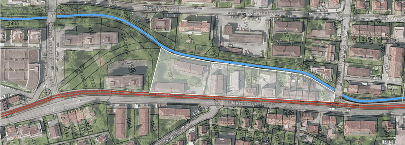 areal der neuen Siedlung