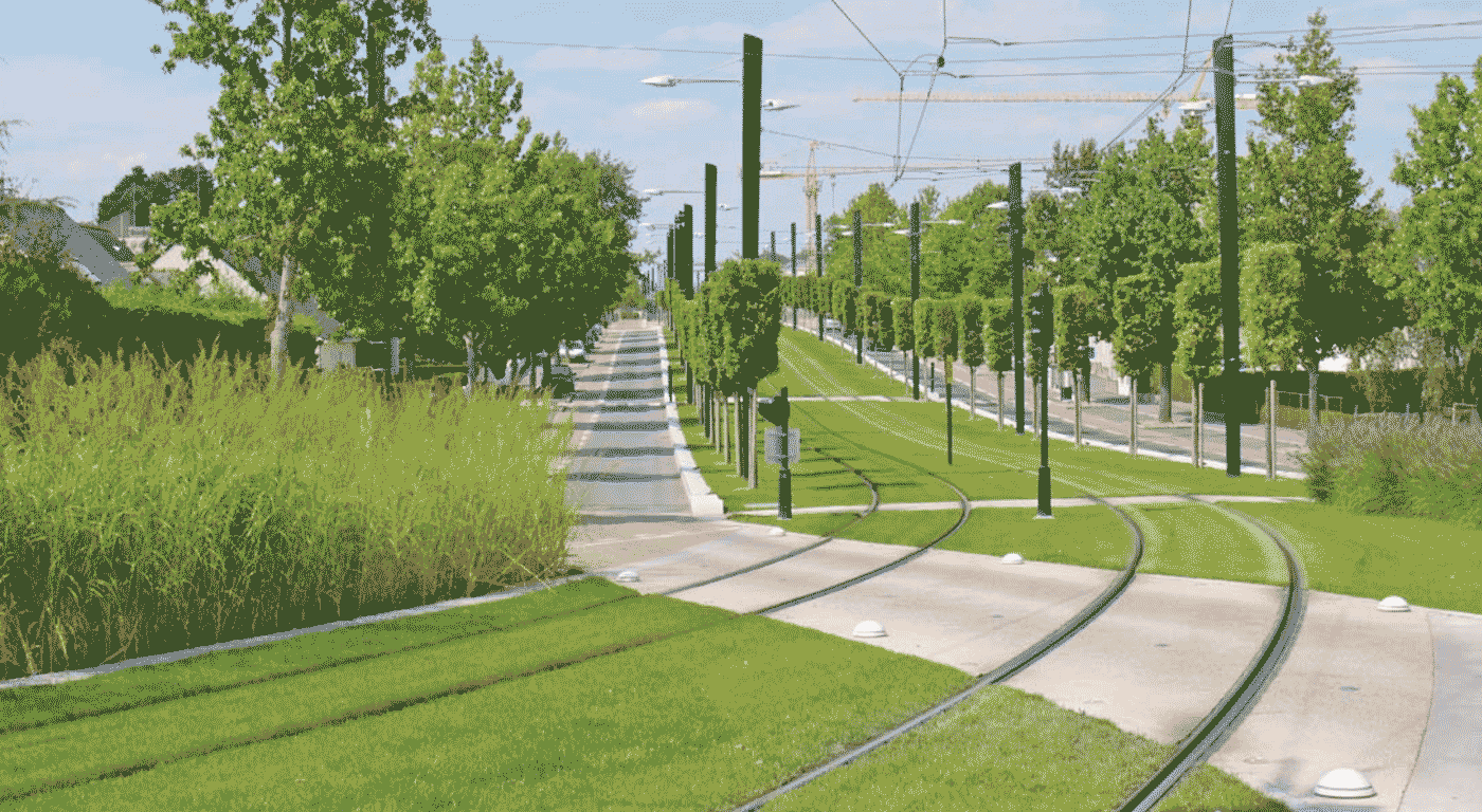 Grüne Bänder durch Europas Städte machen den ÖV sympathisch und leiser